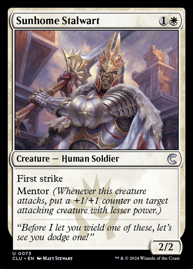 Sunhome Stalwart 73/284 (Ravnica: Clue Edition)  | Good Games Modbury
