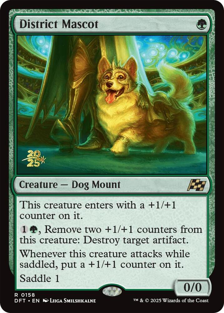 District Mascot 158s/160 (Prerelease Cards)  - Foil | Good Games Modbury