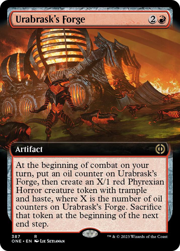 Urabrask's Forge 387/271 (Phyrexia: All Will Be One)  - Extended Art Foil | Good Games Modbury