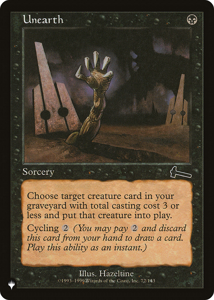 Unearth [The List Reprints] | Good Games Modbury