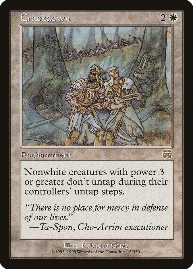 Crackdown [Mercadian Masques] | Good Games Modbury