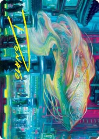 Skyswimmer Koi Art Card Gold Stamped Signature 3 (Art Series: Kamigawa: Neon Dynasty)  | Good Games Modbury