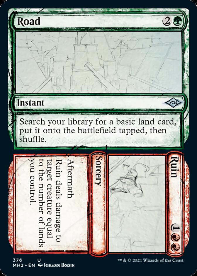 Road // Ruin (Sketch) [Modern Horizons 2] | Good Games Modbury