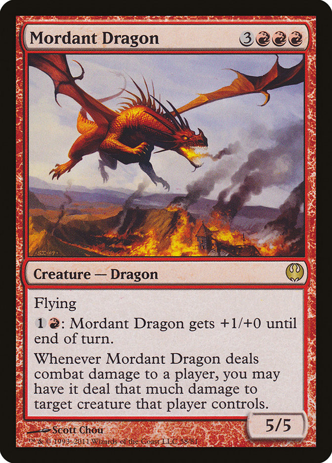 Mordant Dragon [Duel Decks: Knights vs. Dragons] | Good Games Modbury