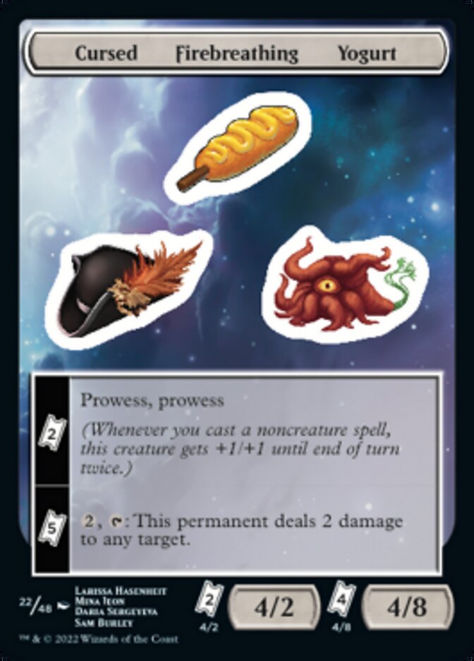 Cursed Firebreathing Yogurt [Unfinity Stickers] | Good Games Modbury