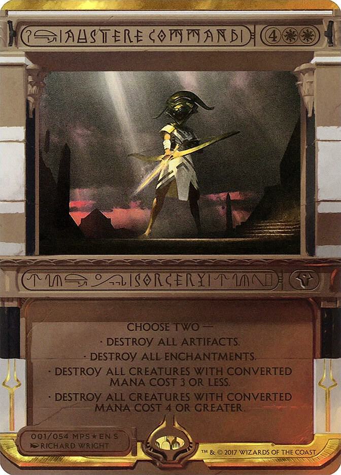 Austere Command 1/54 (Masterpiece Series: Amonkhet Invocations)  - Foil | Good Games Modbury