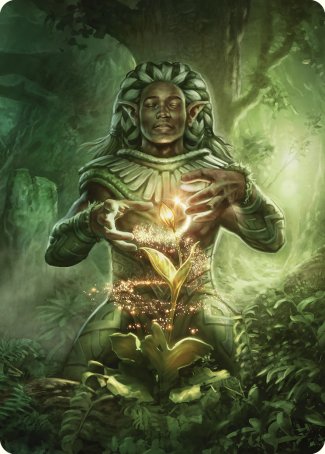 Elvish Mystic Art Card [Commander Masters Art Series] | Good Games Modbury