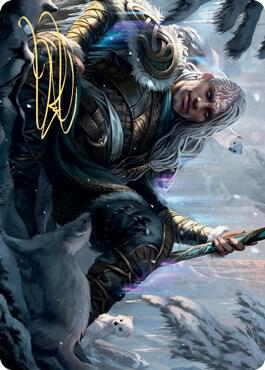Jorn God of Winter Art Card Gold Stamped Signature 47 (Art Series: Kaldheim)  | Good Games Modbury