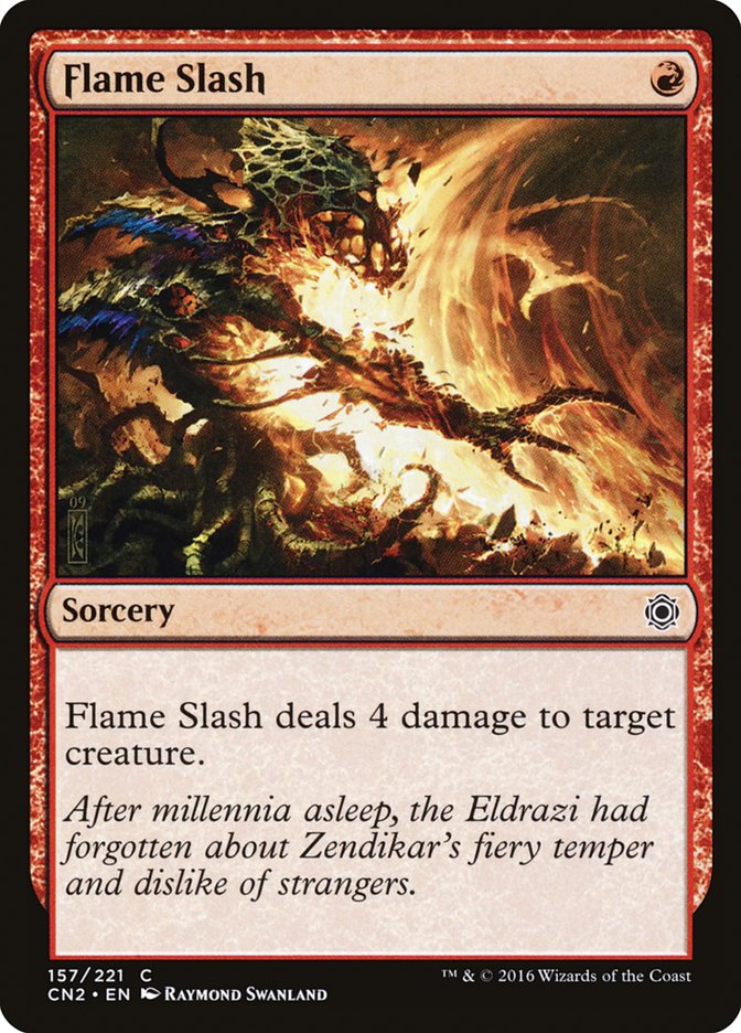 Flame Slash 157/221 (Conspiracy: Take the Crown)  - Foil | Good Games Modbury