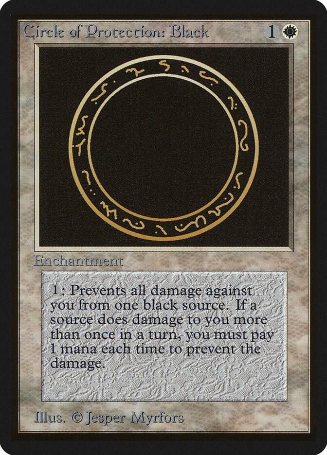 Circle of Protection: Black 10/302 (Beta Edition)  | Good Games Modbury