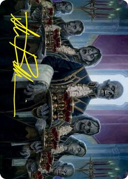 Dying to Serve Art Card Gold Stamped Signature 32 (Art Series: Innistrad: Crimson Vow)  | Good Games Modbury