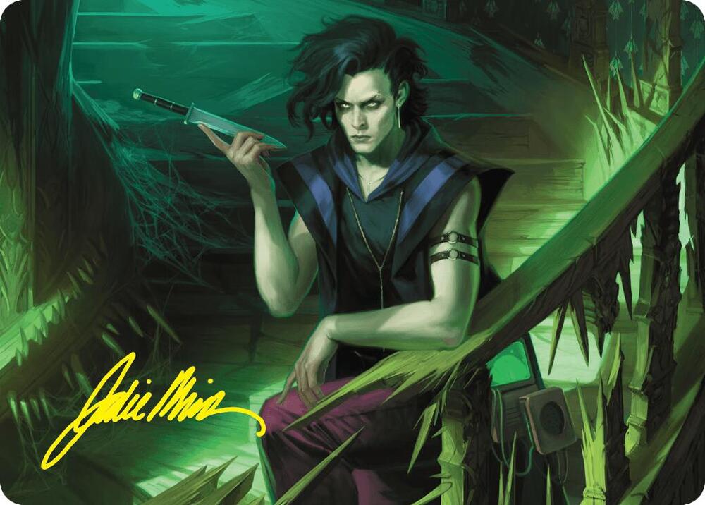 Winter Misanthropic Guide Art Card Gold Stamped Signature 24 (Art Series: Duskmourn: House of Horror)  | Good Games Modbury