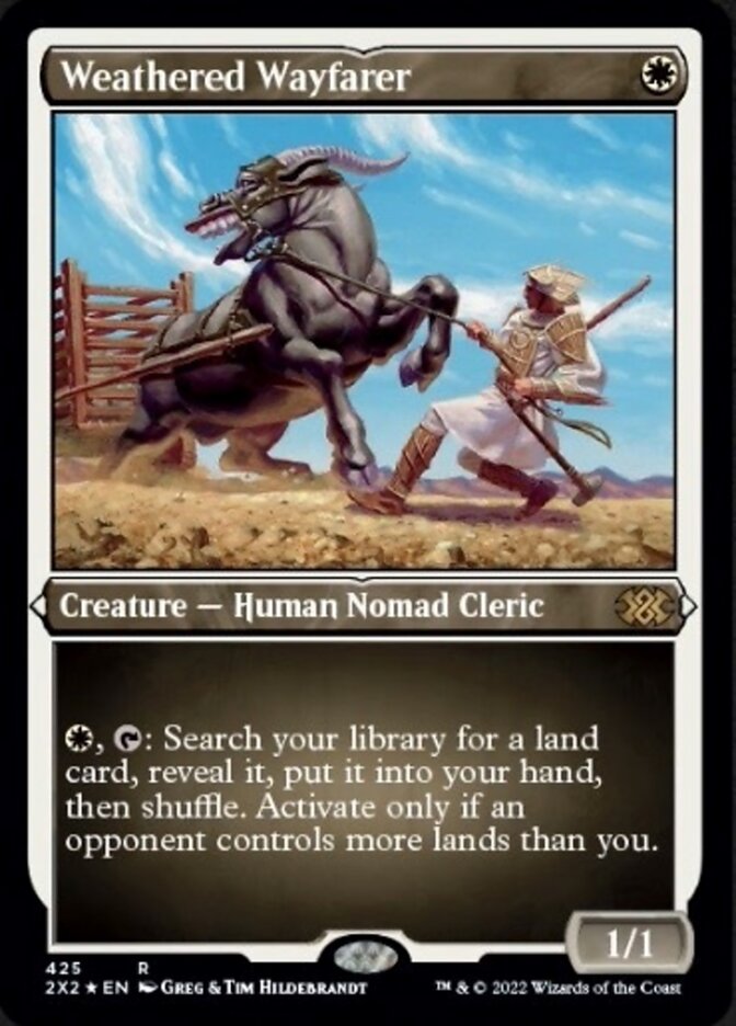 Weathered Wayfarer (Foil Etched) [Double Masters 2022] | Good Games Modbury