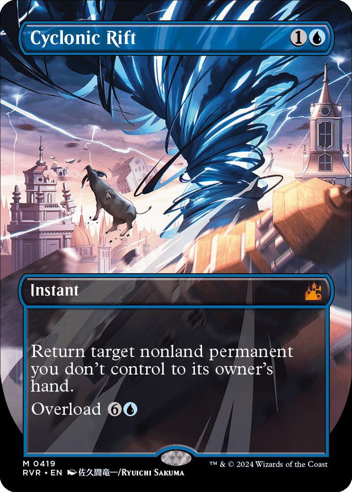 Cyclonic Rift 419/291 (Ravnica Remastered)  - Borderless Foil | Good Games Modbury