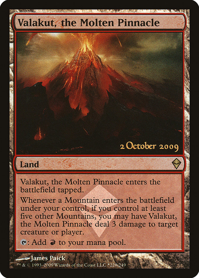 Valakut, the Molten Pinnacle [Zendikar Prerelease Promos] | Good Games Modbury