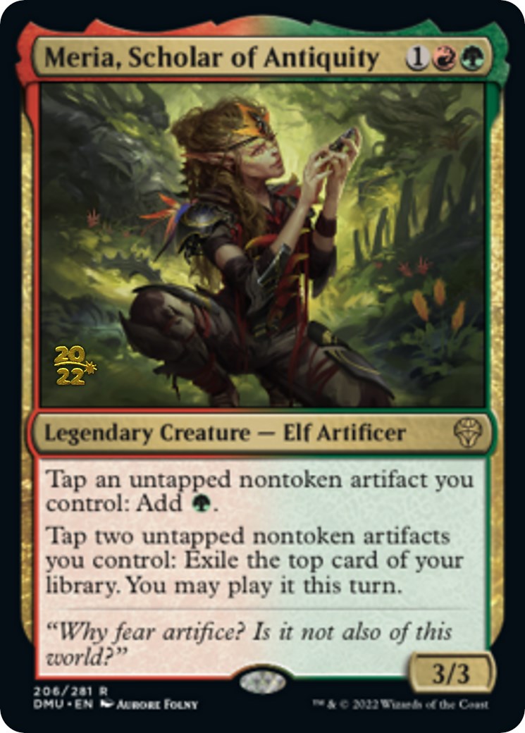 Meria, Scholar of Antiquity [Dominaria United Prerelease Promos] | Good Games Modbury