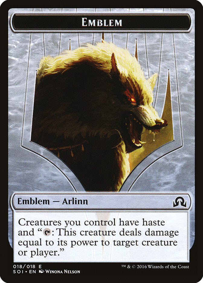 Arlinn Kord Emblem [Shadows over Innistrad Tokens] | Good Games Modbury