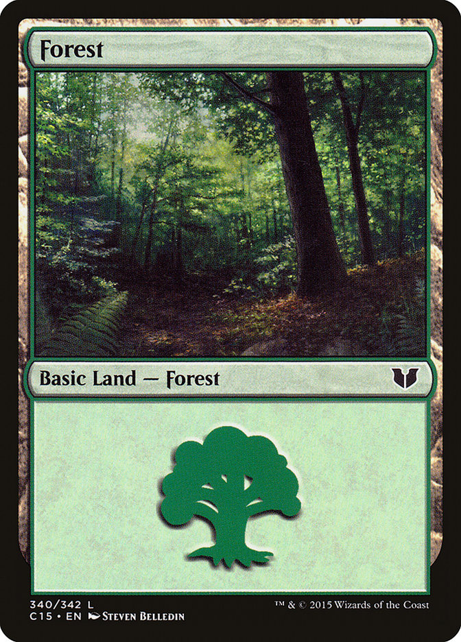 Forest (340) [Commander 2015] | Good Games Modbury