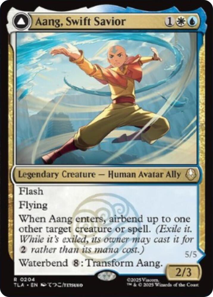 Aang, Swift Savior // Aang and La, Ocean's Fury 204 (Avatar: The Last Airbender)  | Good Games Modbury
