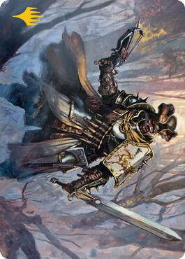 Brutal Cathar Art Card Gold Stamped Signature 13 (Art Series: Innistrad: Midnight Hunt)  | Good Games Modbury
