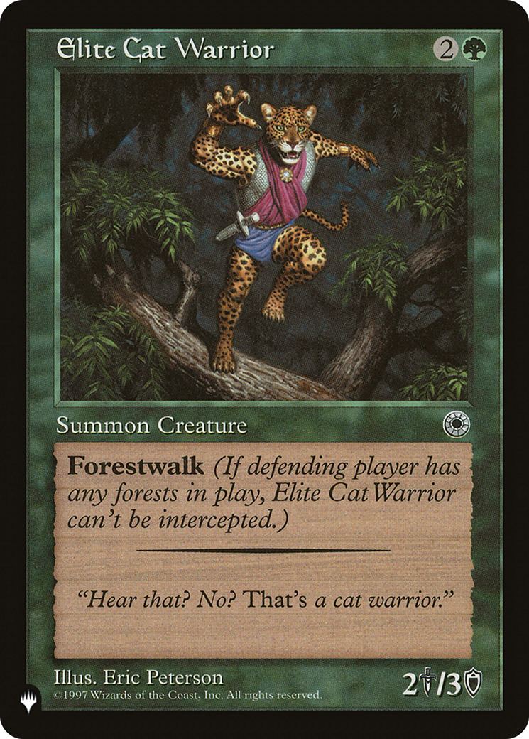 Elite Cat Warrior (Flavor Text) [The List Reprints] | Good Games Modbury