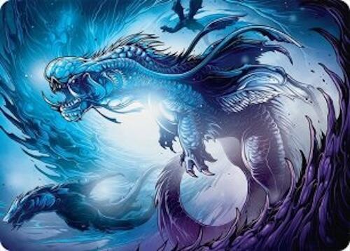 Roiling Dragonstorm Art Card 33 54 33 (Art Series: Tarkir: Dragonstorm)  | Good Games Modbury
