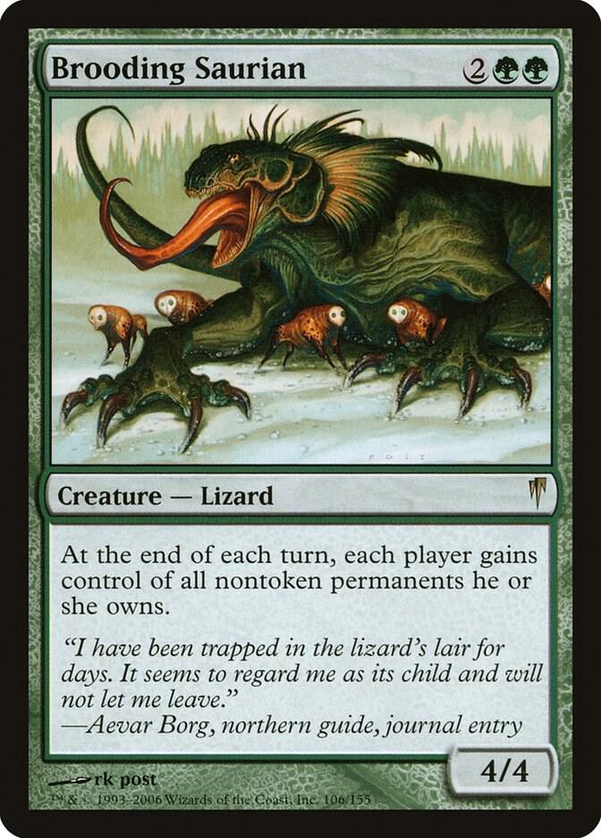 Brooding Saurian 106/155 (Coldsnap)  - Foil | Good Games Modbury