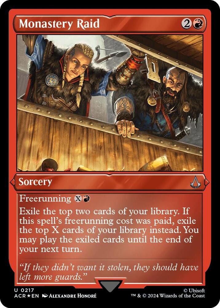 Monastery Raid 217 (Universes Beyond: Assassin's Creed)  - Etched Foil | Good Games Modbury