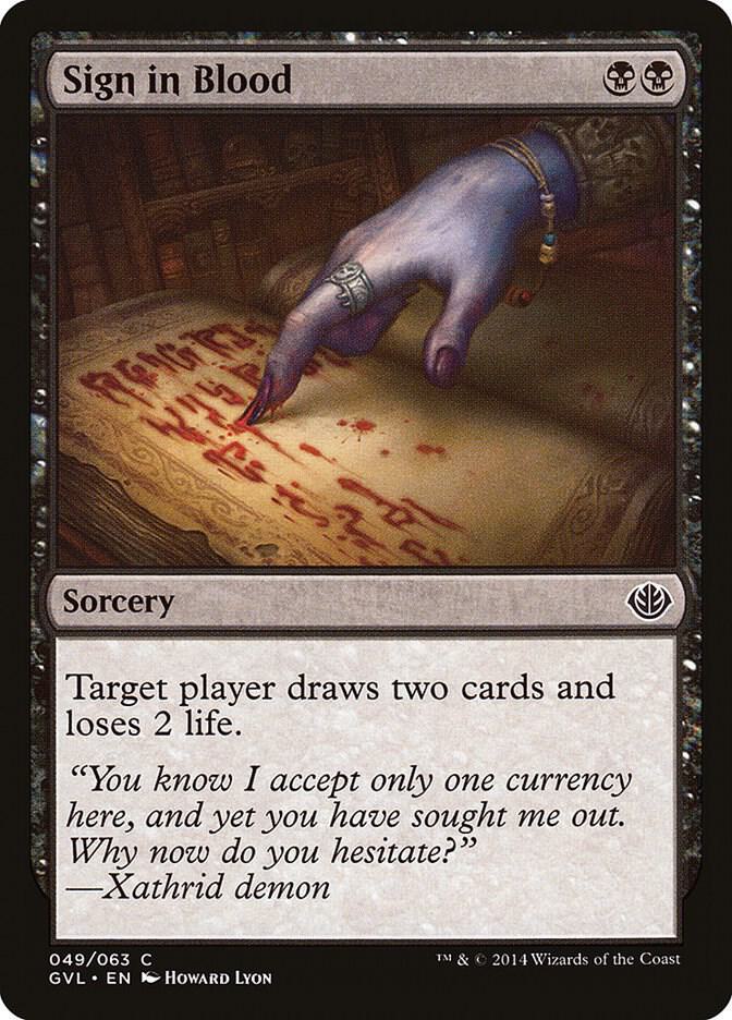 Sign in Blood 49/63 (Duel Decks: Anthology)  | Good Games Modbury