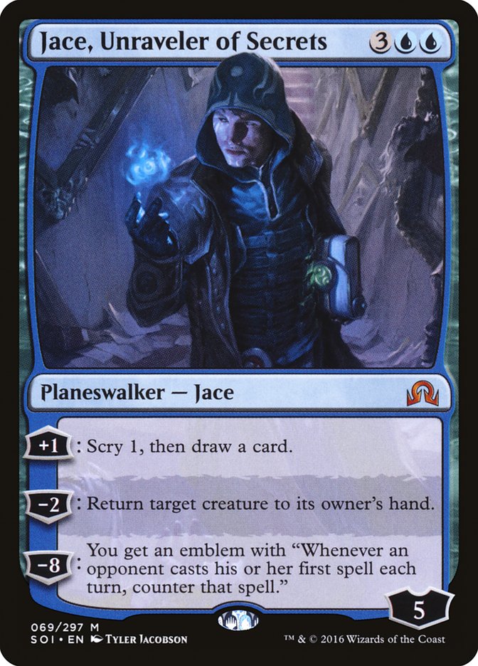 Jace, Unraveler of Secrets [Shadows over Innistrad] | Good Games Modbury