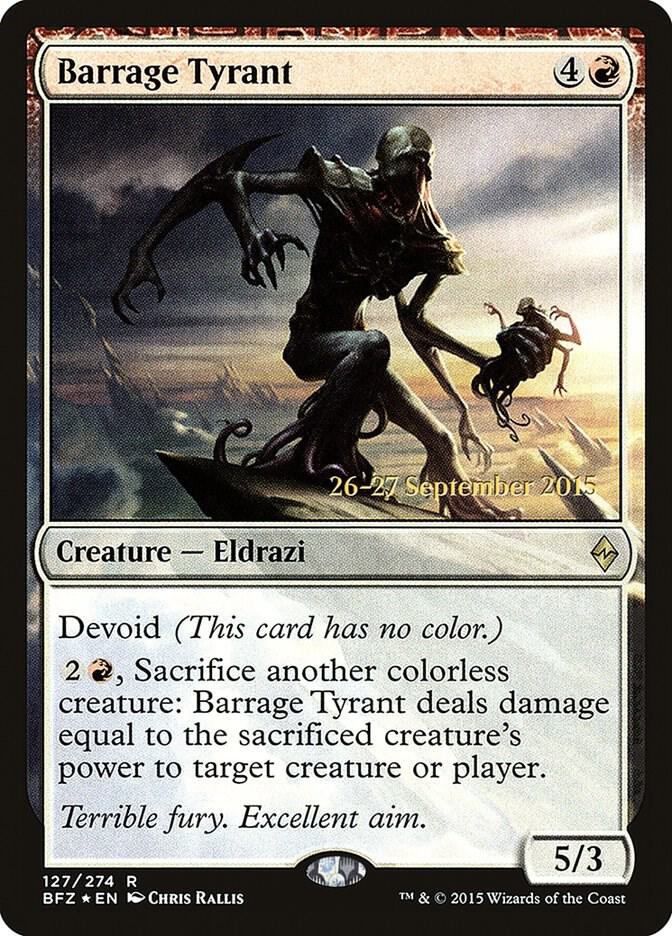 Barrage Tyrant 127s/90 (Prerelease Cards)  - Foil | Good Games Modbury