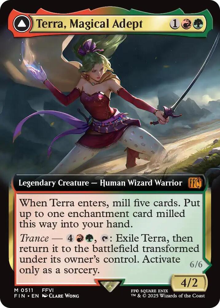 Terra, Magical Adept // Esper Terra 511 (FINAL FANTASY)  - Extended Art Foil | Good Games Modbury