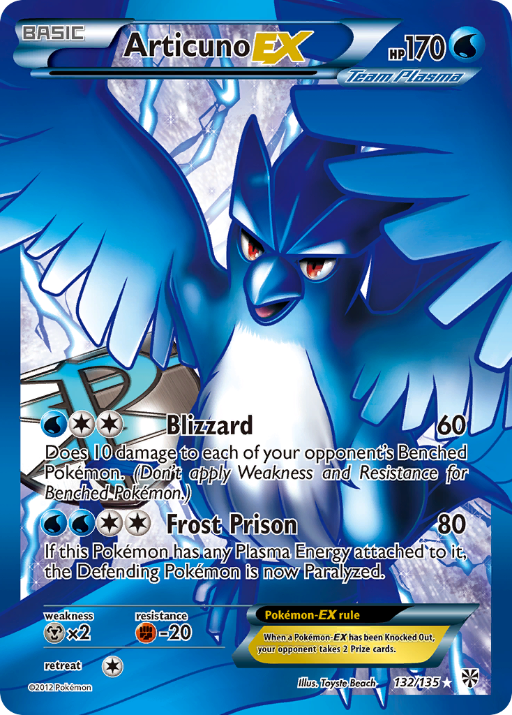 Articuno EX (132/135) [Black & White: Plasma Storm] | Good Games Modbury