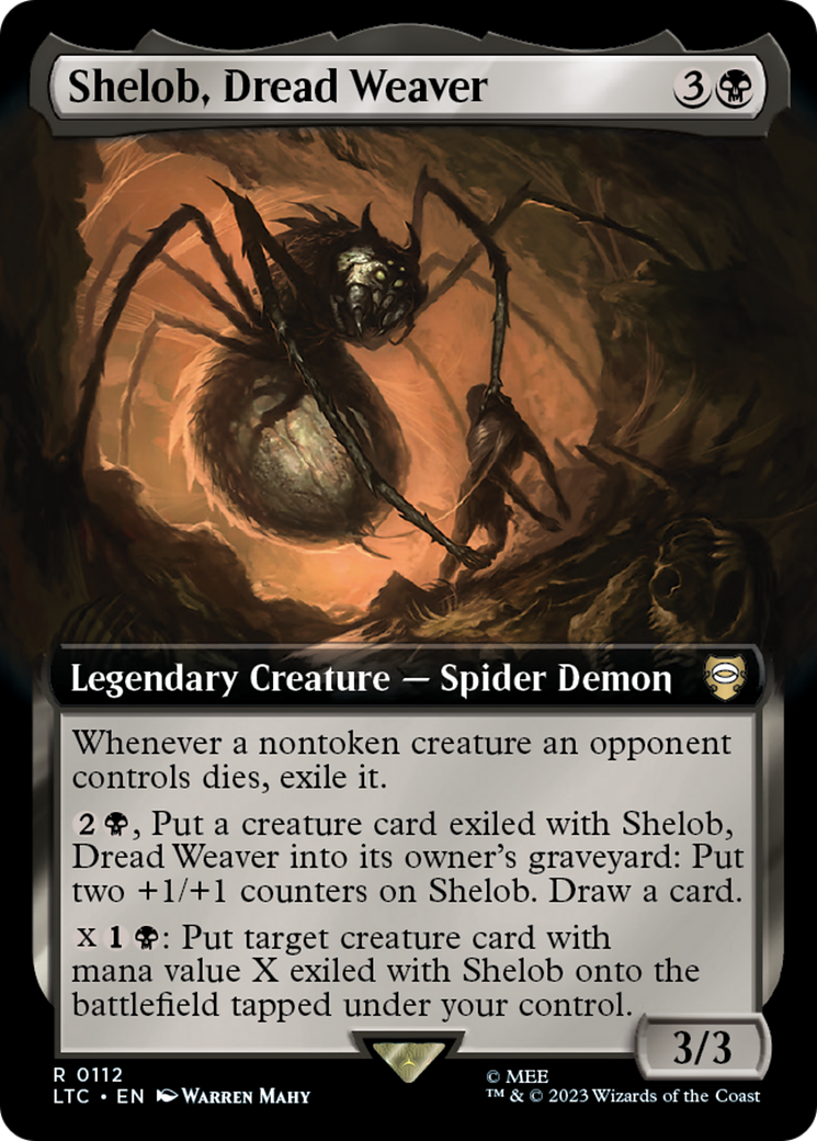 Shelob, Dread Weaver (Extended Art) [The Lord of the Rings: Tales of Middle-Earth Commander] | Good Games Modbury