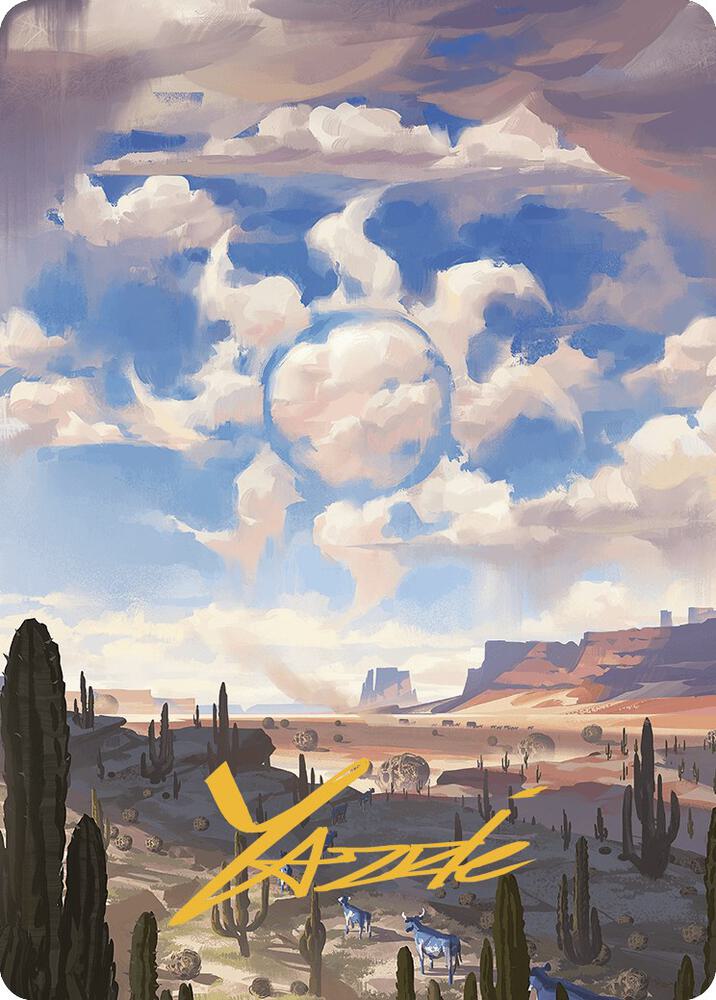 Plains Art Card Gold Stamped Signature 36 (Art Series: Outlaws of Thunder Junction)  | Good Games Modbury