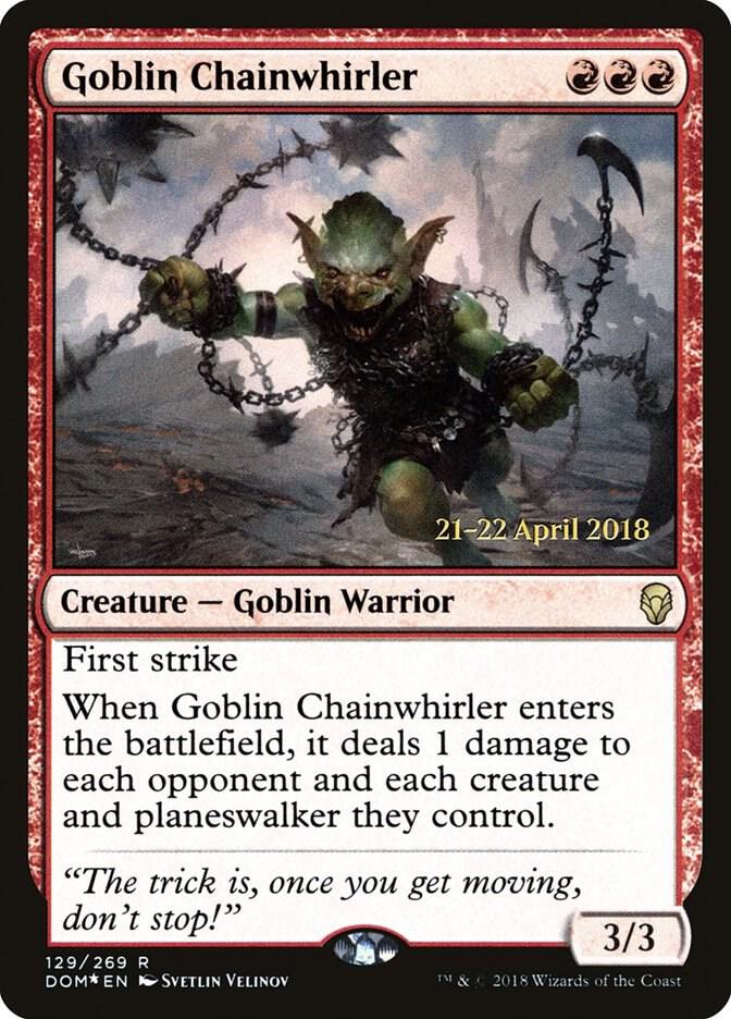 Goblin Chainwhirler 129s/118 (Prerelease Cards)  - Foil | Good Games Modbury