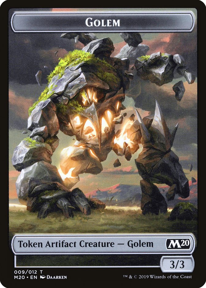 Golem Token [Core Set 2020 Tokens] | Good Games Modbury