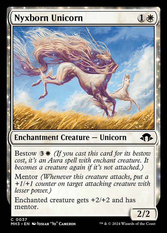 Nyxborn Unicorn 37/319 (Modern Horizons 3)  - Foil | Good Games Modbury