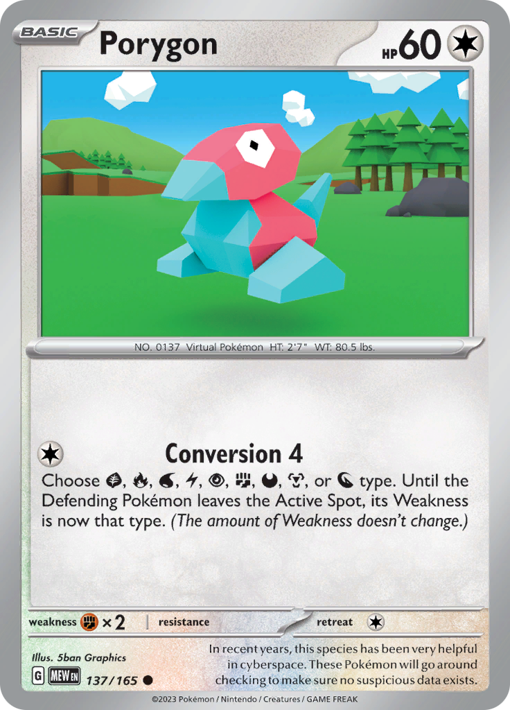 Porygon (137/165) [Scarlet & Violet: 151] | Good Games Modbury