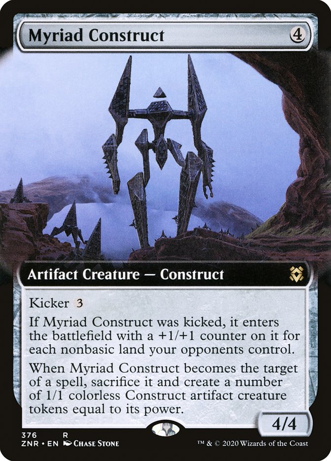 Myriad Construct (Extended Art) [Zendikar Rising] | Good Games Modbury