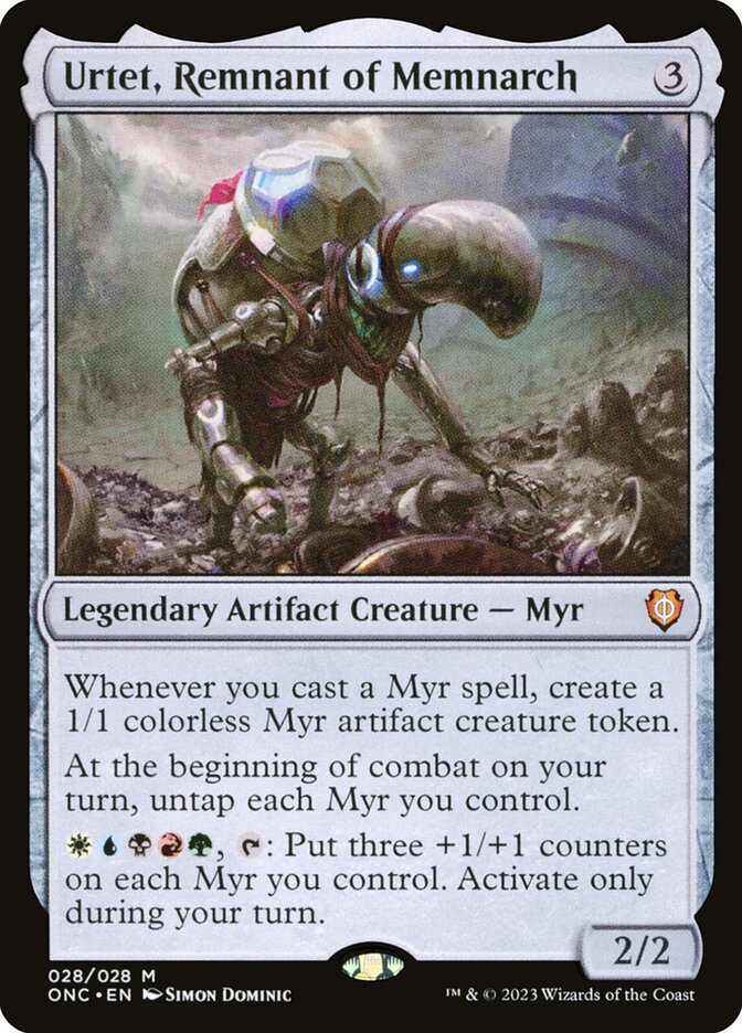 Urtet, Remnant of Memnarch 28/28 (Commander: Phyrexia: All Will Be One)  | Good Games Modbury