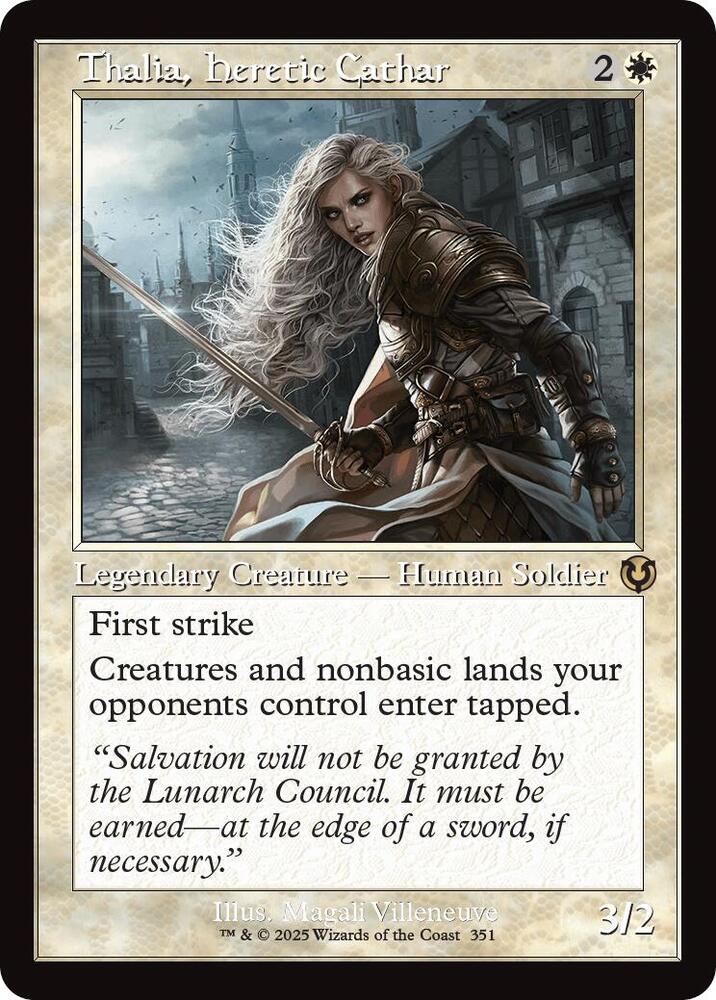Thalia, Heretic Cathar 351/287 (Innistrad Remastered)  - Retro | Good Games Modbury