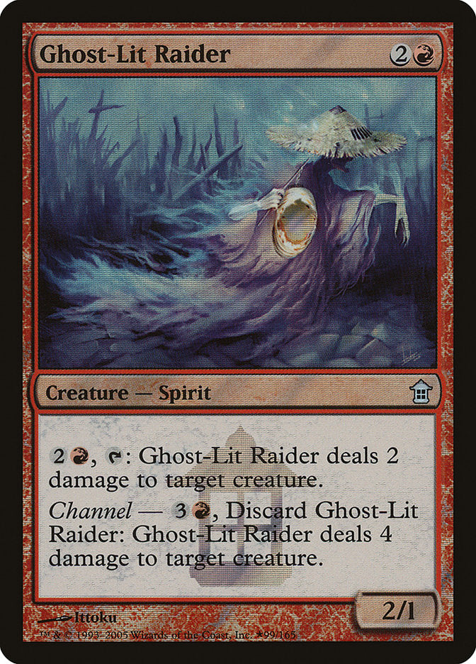 Ghost-Lit Raider [Saviors of Kamigawa Promos] | Good Games Modbury