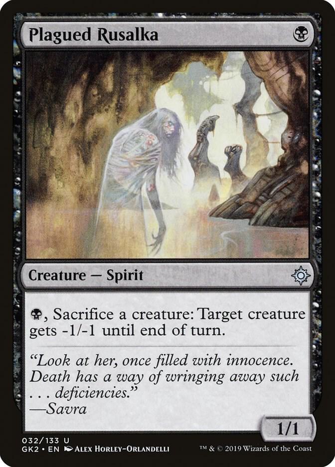 Plagued Rusalka 32/133 (Ravnica Allegiance: Guild Kits)  | Good Games Modbury
