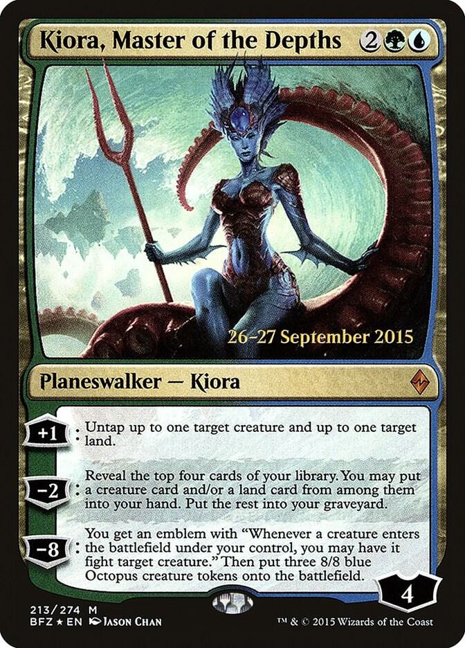 Kiora Master of the Depths 213s/90 (Prerelease Cards)  - Foil | Good Games Modbury