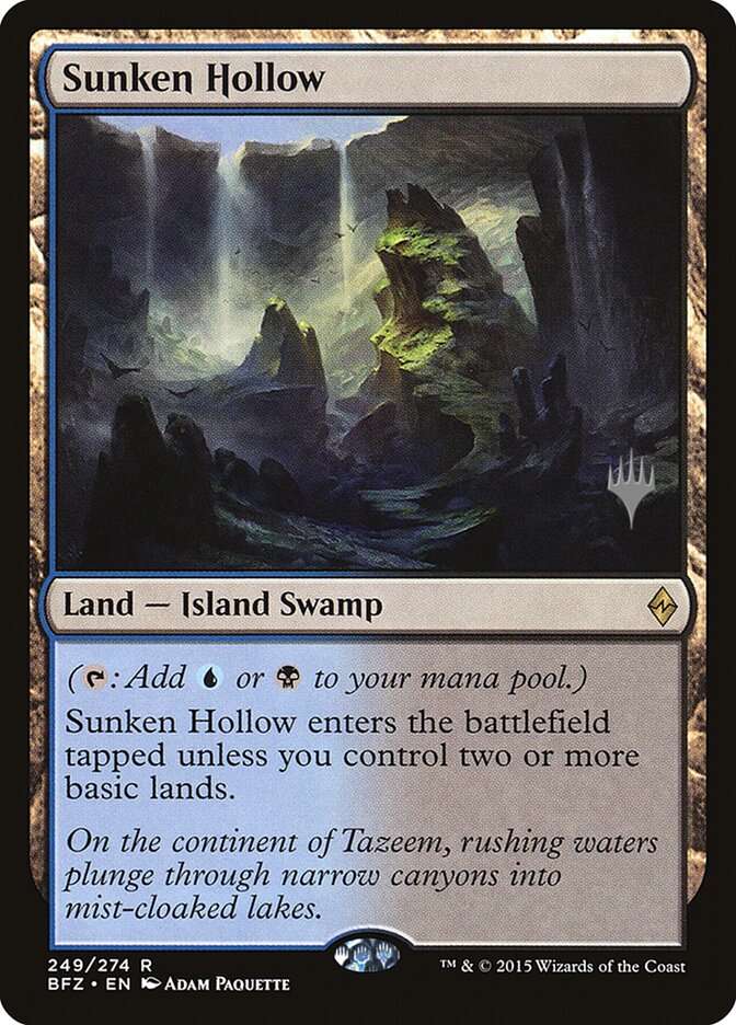 Sunken Hollow [Battle for Zendikar Promos] | Good Games Modbury