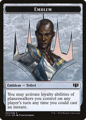 Teferi, Temporal Archmage Emblem // Zombie (011/036) Double-Sided Token [Commander 2014 Tokens] | Good Games Modbury