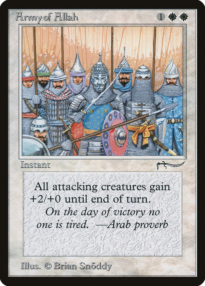 Army of Allah (Dark Mana Cost) [Arabian Nights] | Good Games Modbury