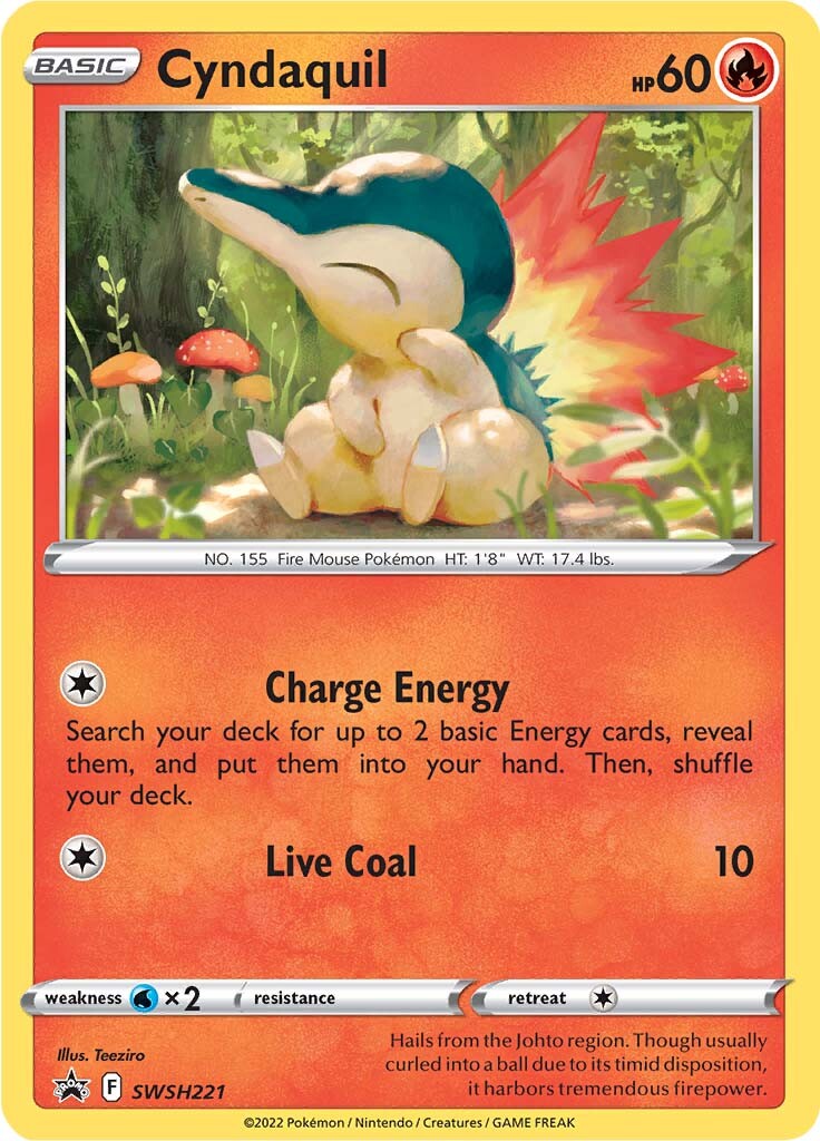 Cyndaquil (SWSH221) [Sword & Shield: Black Star Promos] | Good Games Modbury