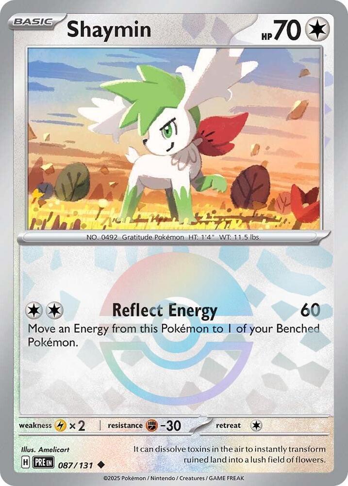 Shaymin (087/131) (Poke Ball Pattern) [Scarlet & Violet: Prismatic Evolutions] | Good Games Modbury